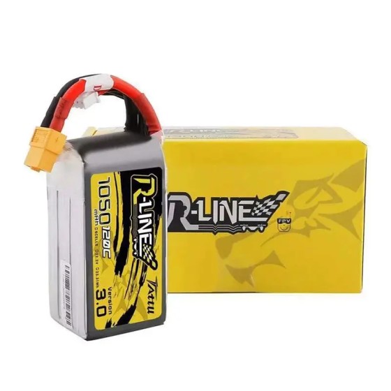 Tattu R-Line Version 3.0 V3 1300/1400/1550/1800/2000mAh 120C 4S 6S 4.2V Battery XT60 Plug Racing Drone RC Quadcopter